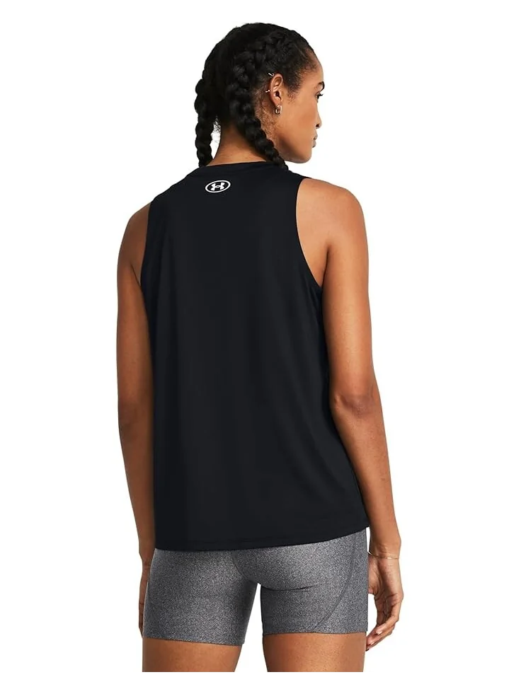 Топ Under Armour Tech Tank Solid — изображение 2 из 2, черный/белый