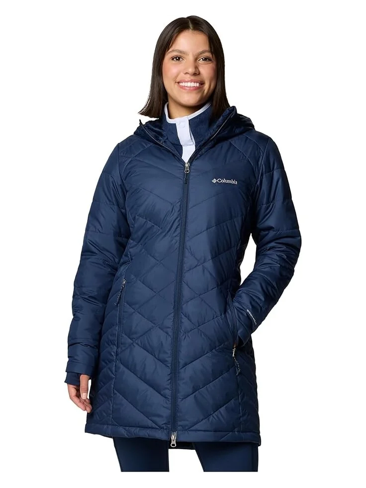 Куртка Columbia Heavenly Long Hooded Jacket — изображение 1 из 6, темно-синий