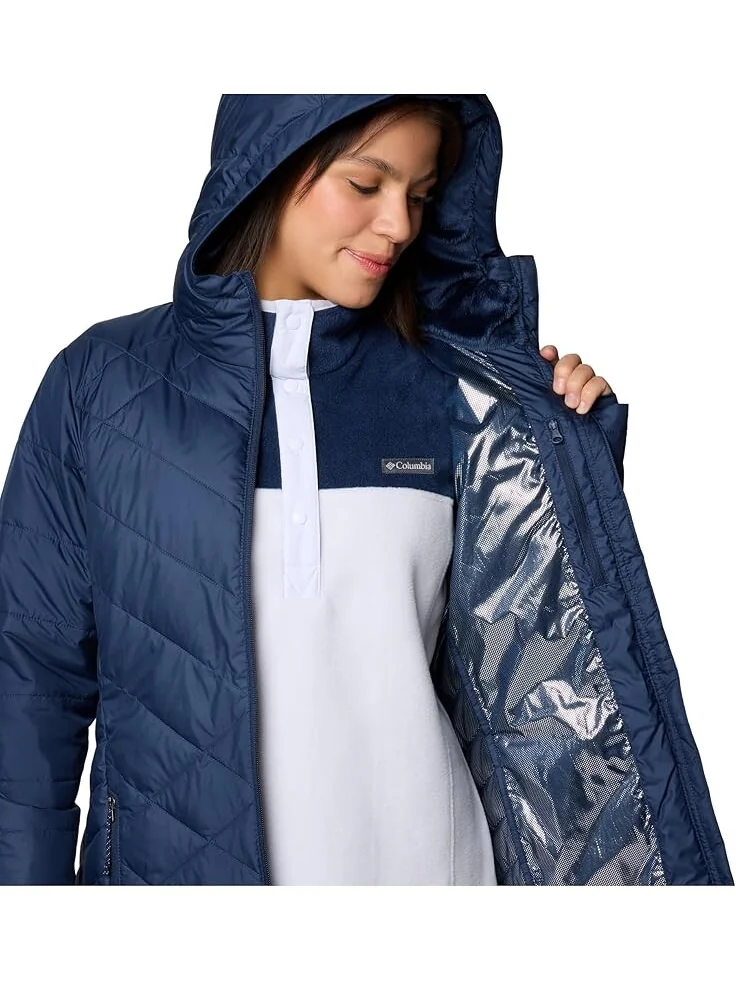 Куртка Columbia Heavenly Long Hooded Jacket — изображение 4 из 6, темно-синий