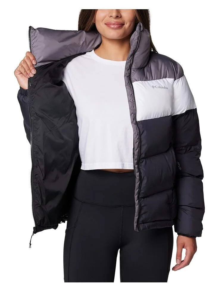 Куртка Columbia Puffect II Colorblock Jacket — изображение 3 из 5, черный/белый/серый