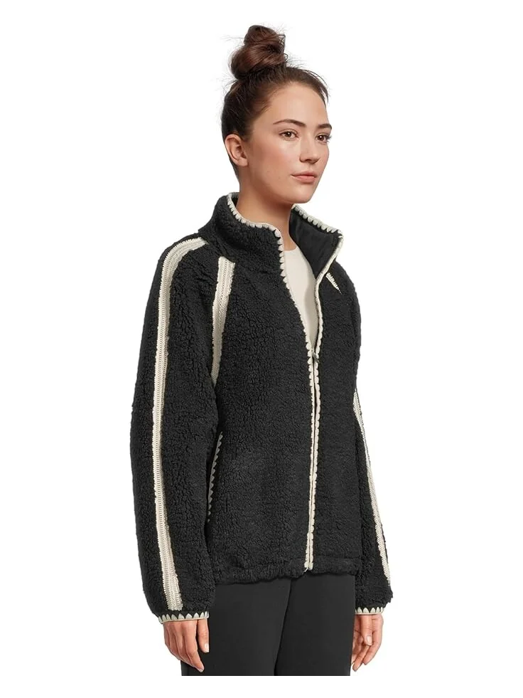 Куртка UGG Nikia Crochet Uggfluff Jacket — изображение 2 из 5, черный