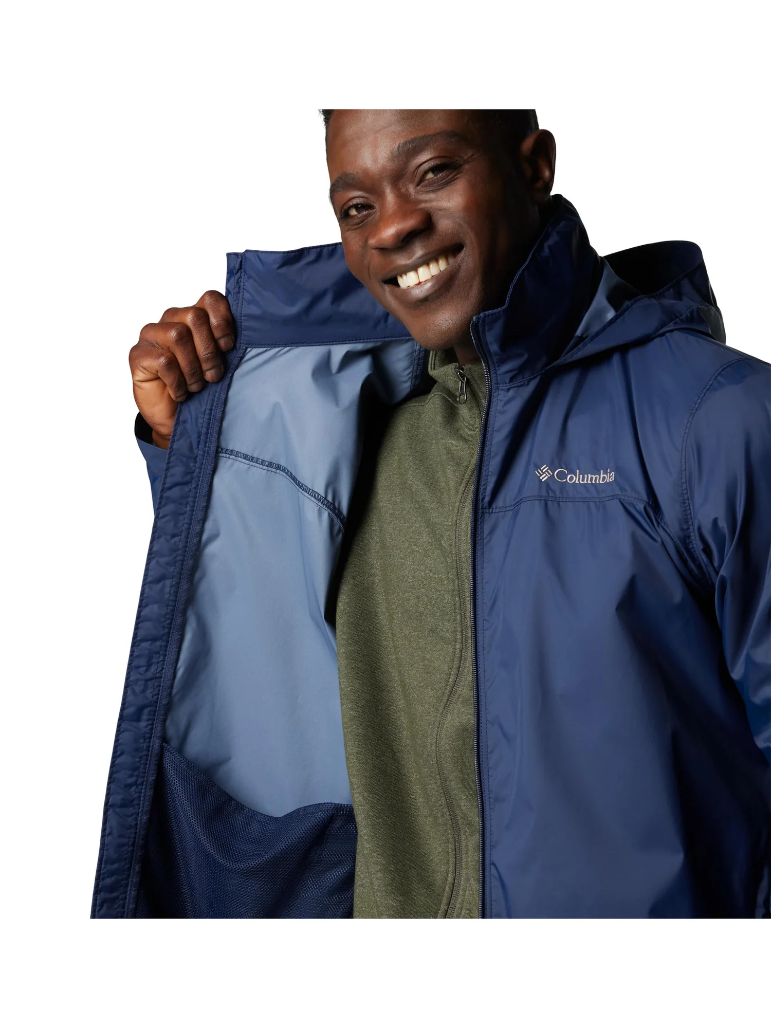 Куртка Columbia Glennaker Lake II Rain Jacket — изображение 5 из 6, темно-синий