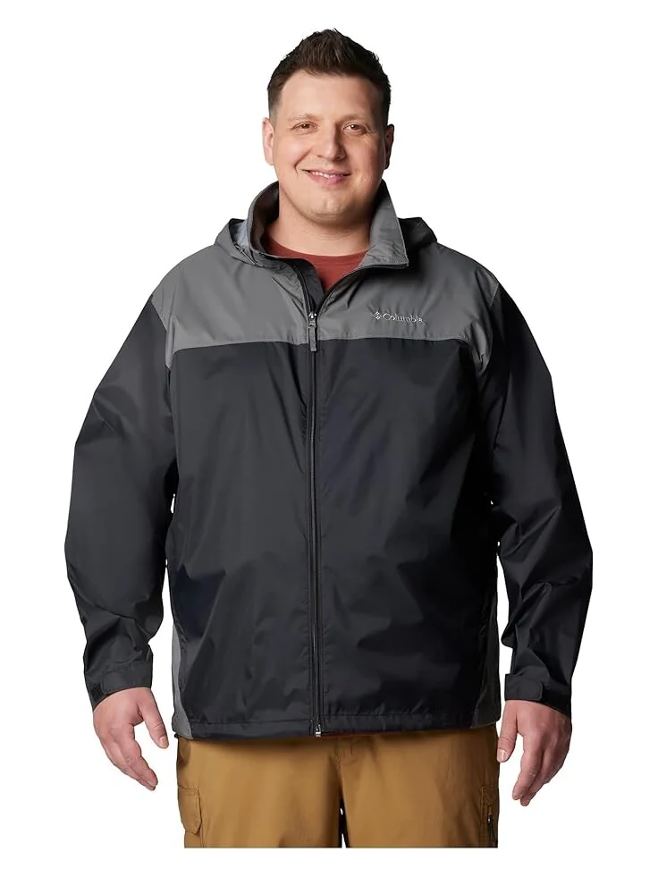 Куртка Columbia Big & Tall Glennaker Lake II Rain Jacket — изображение 1 из 6, черный/серый