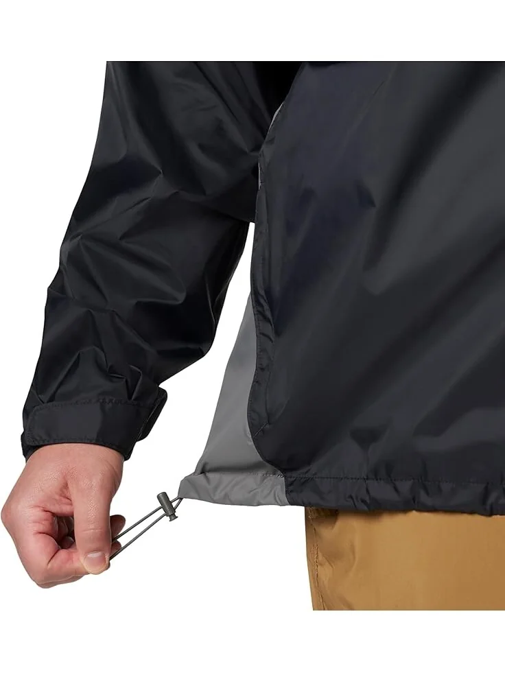 Куртка Columbia Big & Tall Glennaker Lake II Rain Jacket — изображение 3 из 6, черный/серый