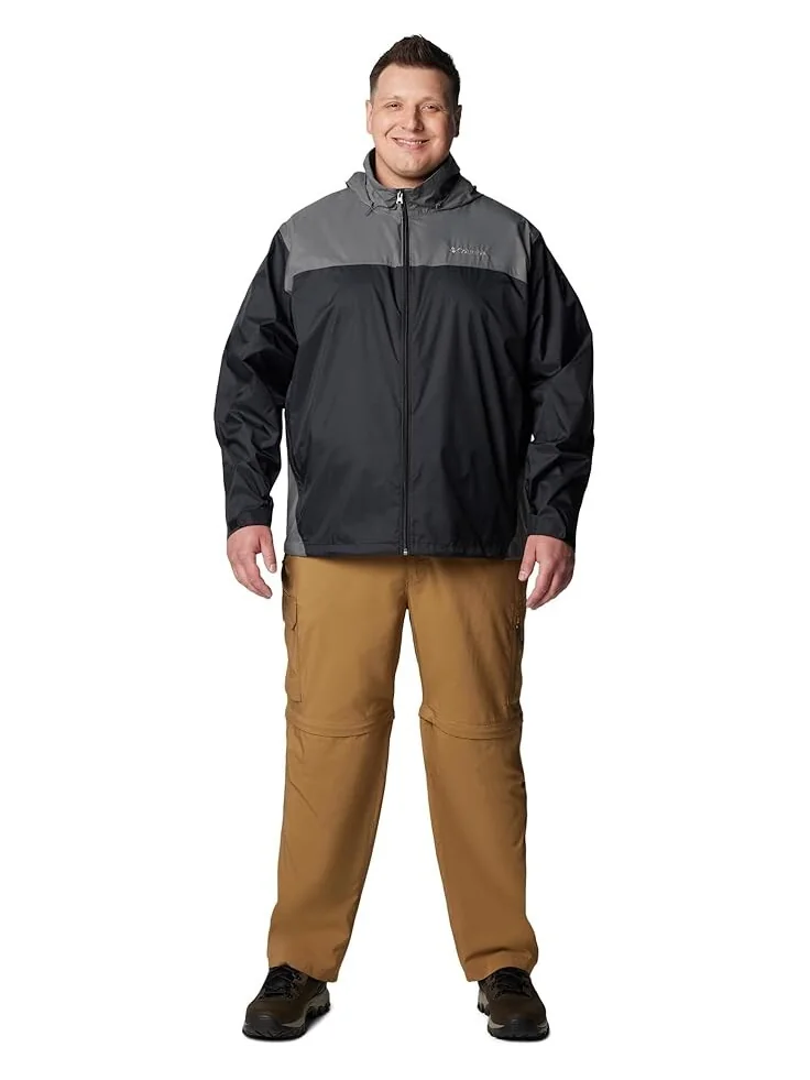 Куртка Columbia Big & Tall Glennaker Lake II Rain Jacket — изображение 6 из 6, черный/серый