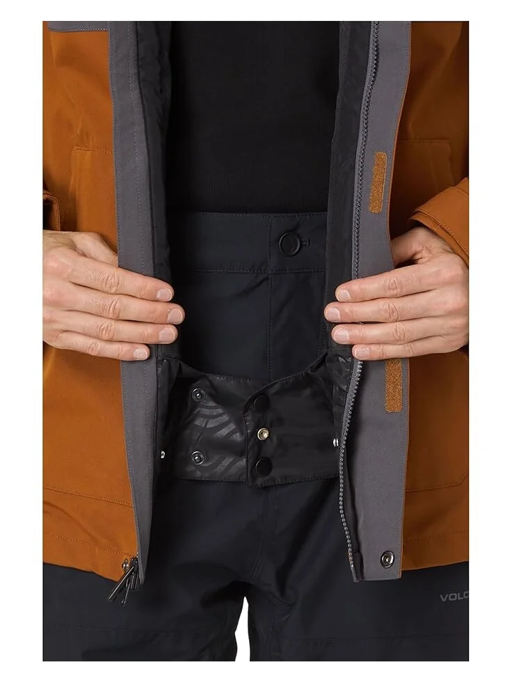 Куртка Volcom Snow Brighton Full Zip Jacket — изображение 4 из 5, карамель