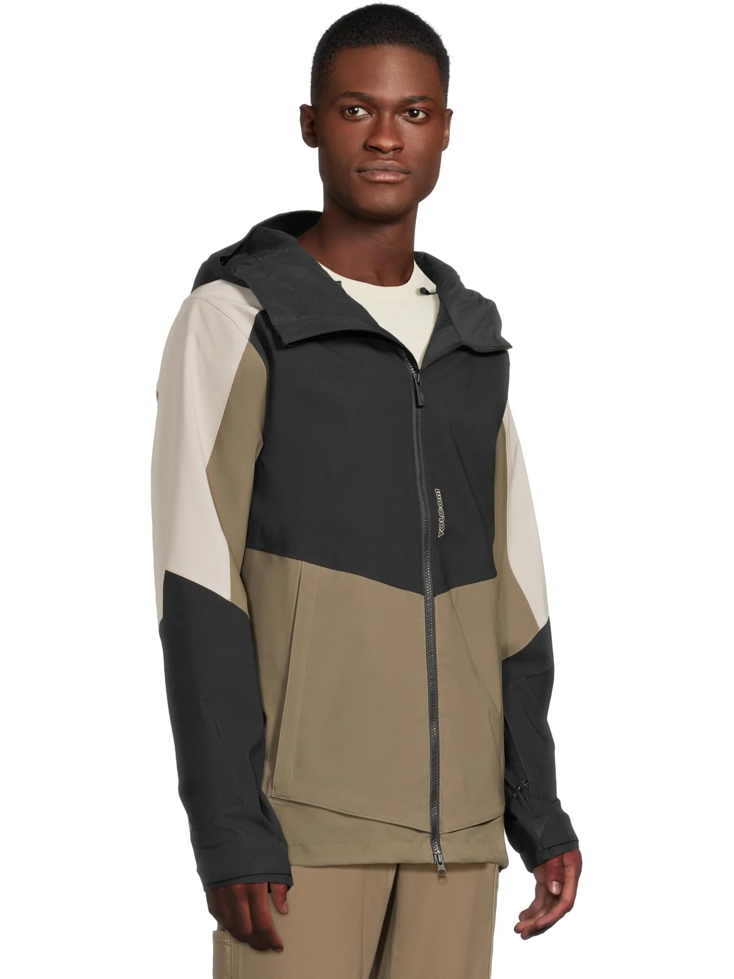 Мужская куртка Brighton на молнии Volcom Snow — изображение 2 из 5, оливковый