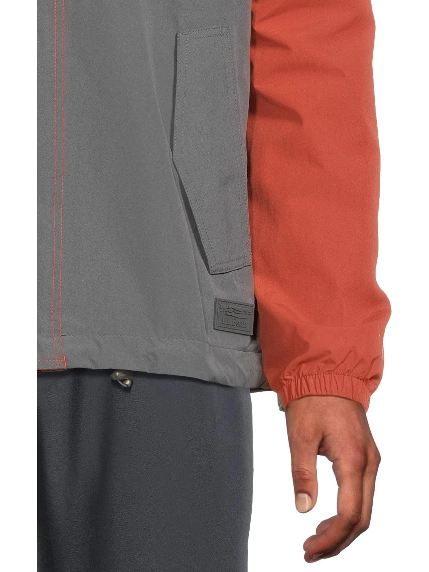 Мужская куртка Mountain Classic Rain Jacket Regular L.L.Bean — изображение 4 из 5, серый