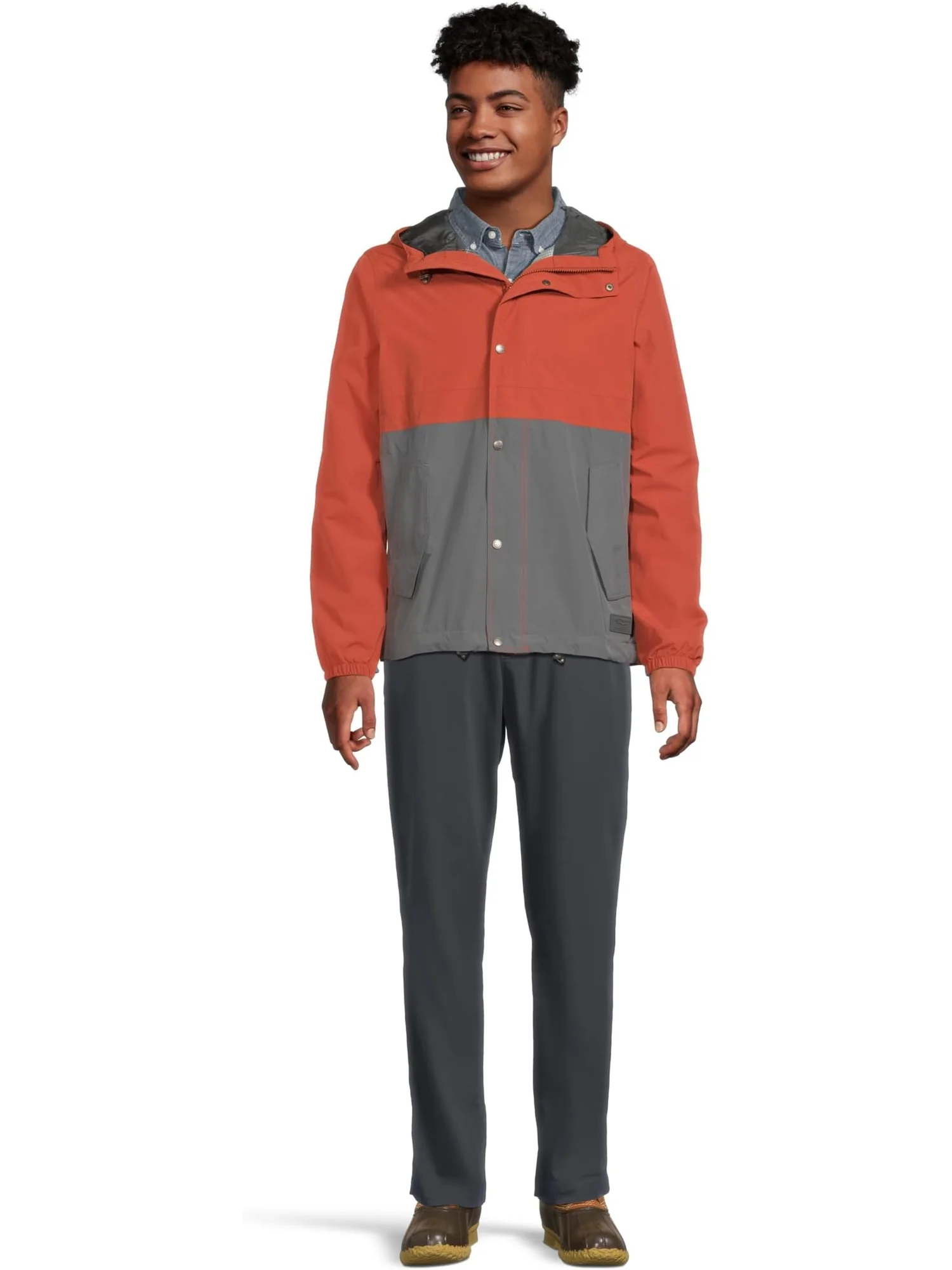 Мужская куртка Mountain Classic Rain Jacket Regular L.L.Bean — изображение 5 из 5, серый