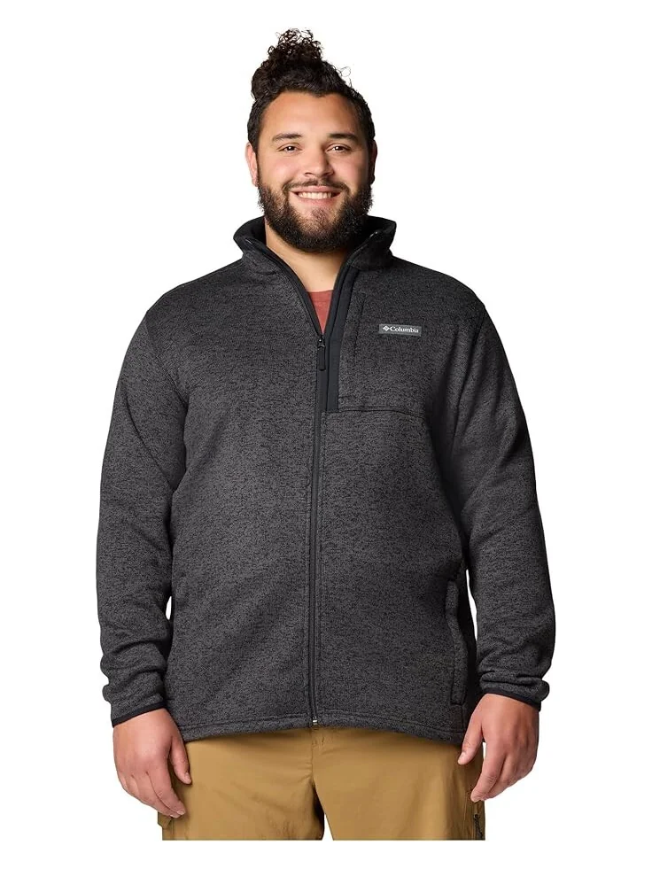 Куртка Columbia Big & Tall Sweater Weather Full Zip — изображение 1 из 4, черный
