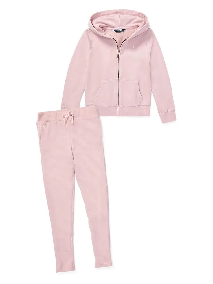 Худи Polo Ralph Lauren Kids French Terry Hoodie — изображение 3 из 4, розовый