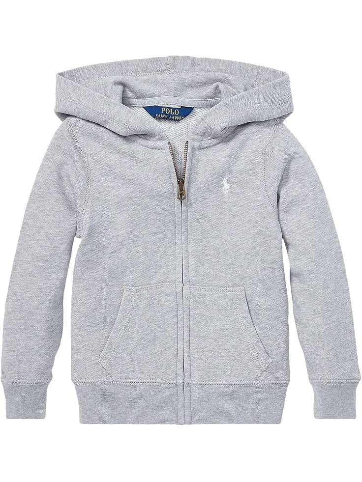 Худи Polo Ralph Lauren Kids French Terry Hoodie — изображение 1 из 2, светлый серый