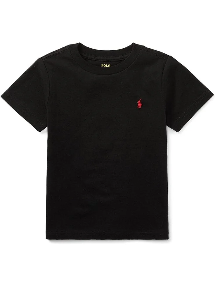 Толстовка Polo Ralph Lauren Kids Short Sleeve Jersey T-Shirt — изображение 1 из 2, черный