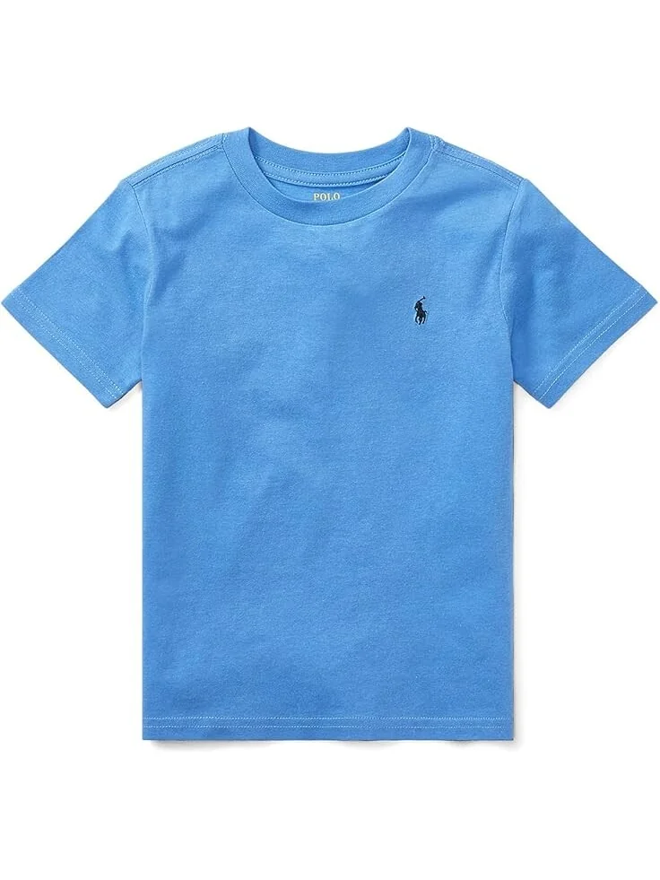 Толстовка Polo Ralph Lauren Kids Short Sleeve Jersey T-Shirt — изображение 1 из 2, синий