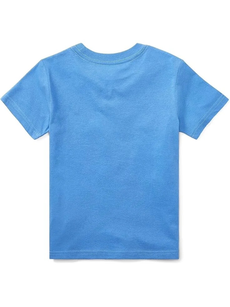 Толстовка Polo Ralph Lauren Kids Short Sleeve Jersey T-Shirt — изображение 2 из 2, синий