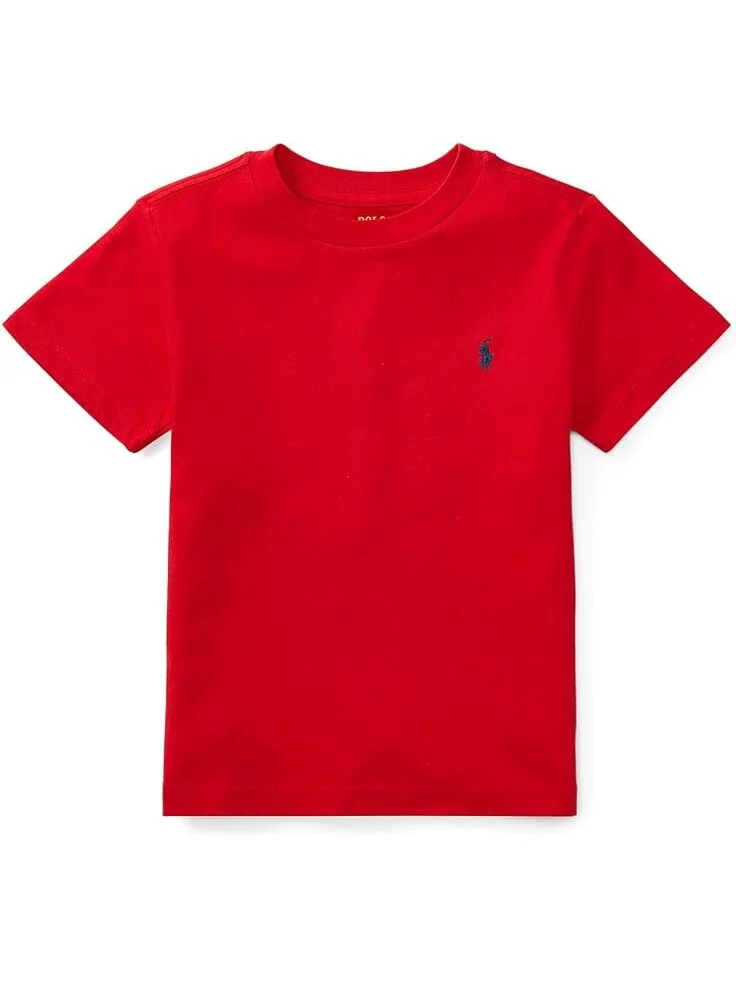 Толстовка Polo Ralph Lauren Kids Short Sleeve Jersey T-Shirt — изображение 1 из 2, красный