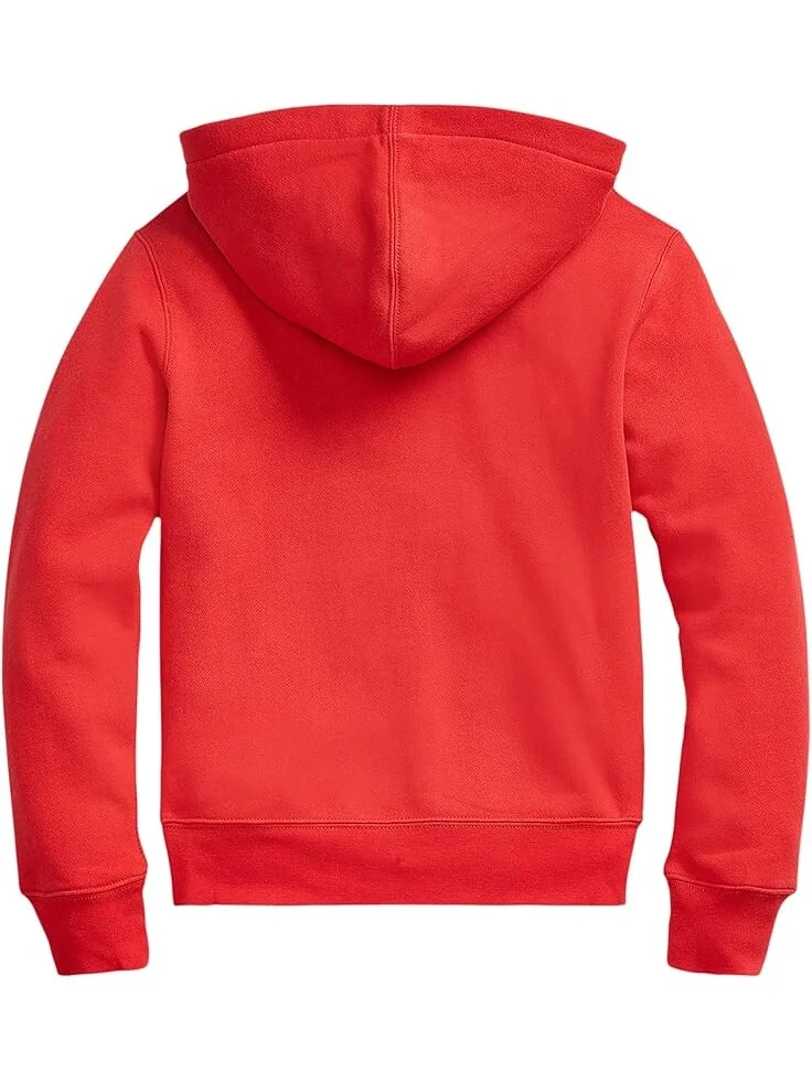 Худи Polo Ralph Lauren Kids Cotton-Blend-Fleece Hoodie — изображение 2 из 4, красный