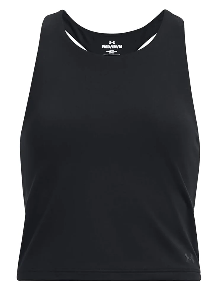 Топ Under Armour Kids Motion Crop Tank — изображение 1 из 2, черный/серый