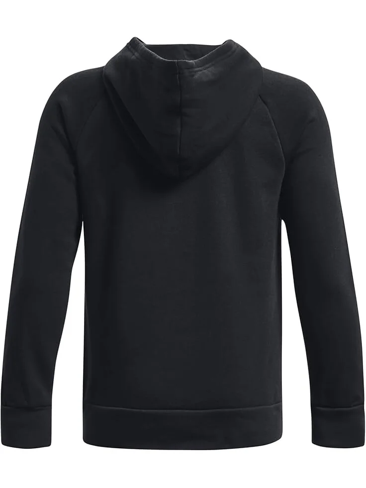 Худи Under Armour Kids Rival Fleece Big Logo Hoodie — изображение 2 из 2, черный/белый