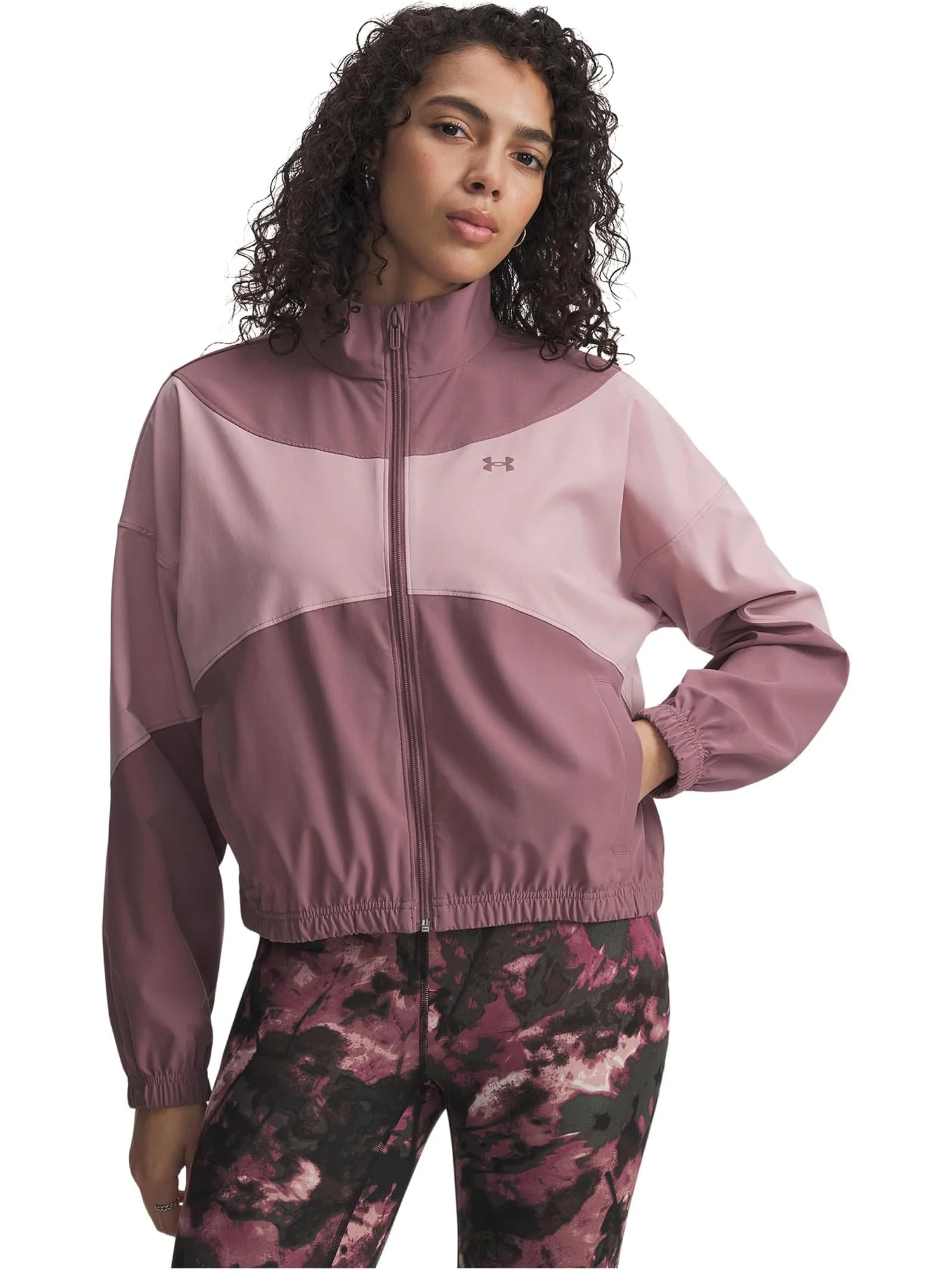 Куртка Under Armour Rival Woven Jacket — изображение 1 из 4, розовый