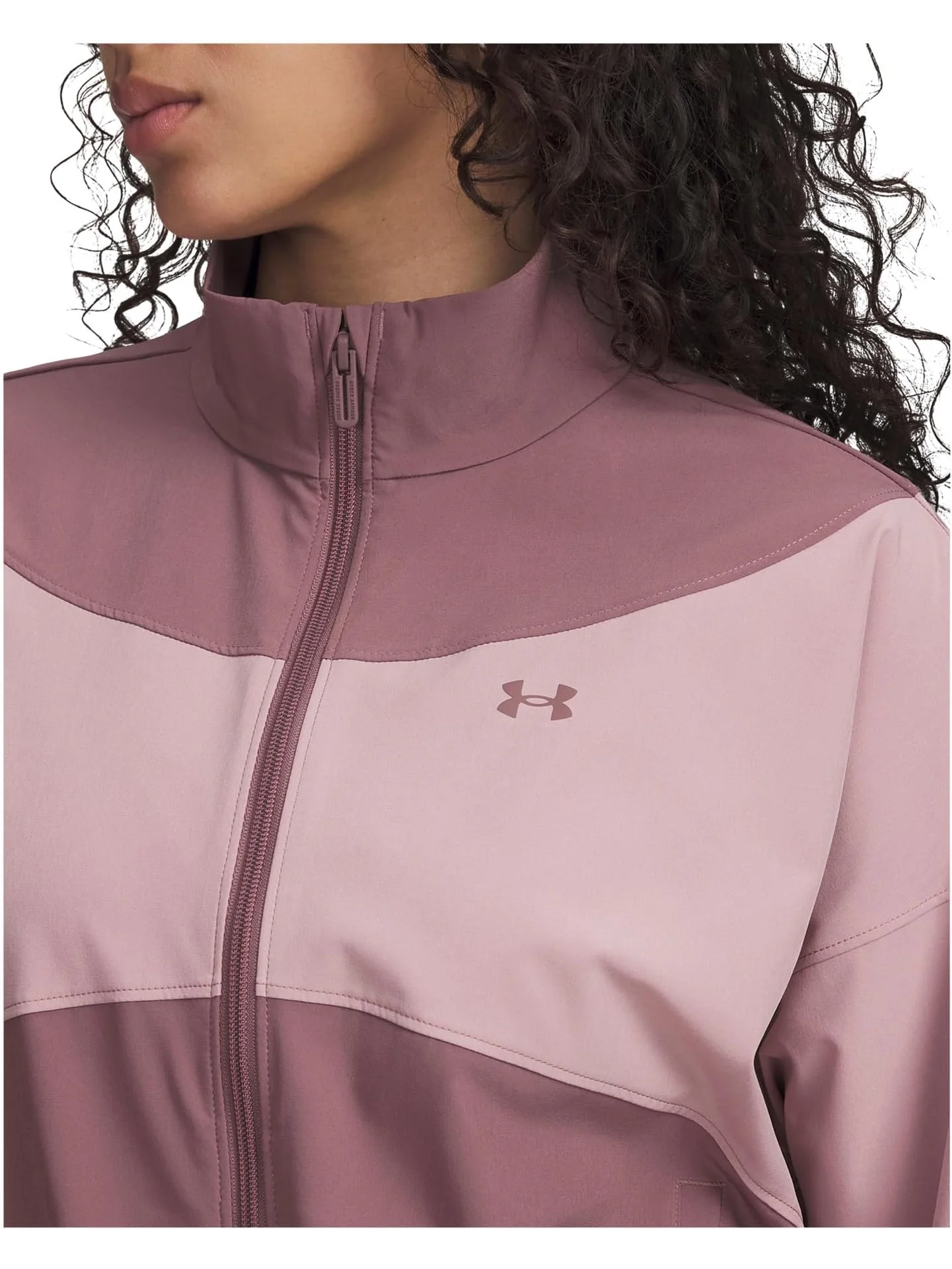 Куртка Under Armour Rival Woven Jacket — изображение 3 из 4, розовый