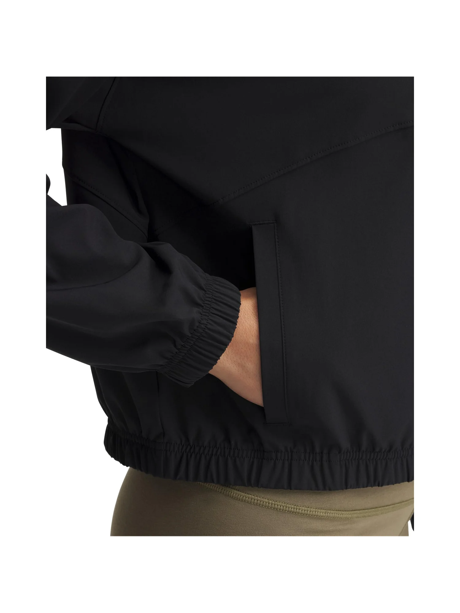 Куртка Under Armour Rival Woven Jacket — изображение 3 из 3, черный/белый