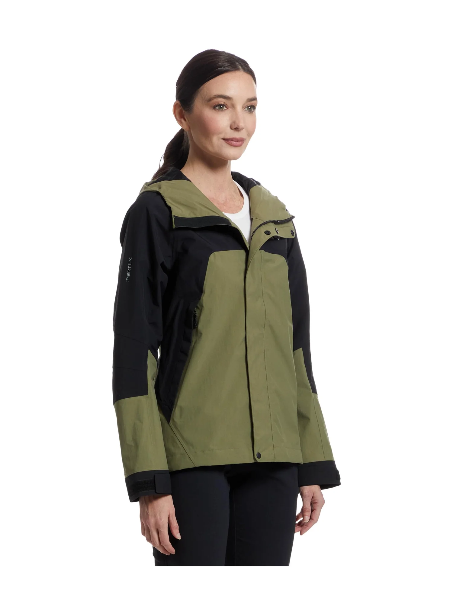 Куртка Mountain Hardwear 2L Full Zip Jacket — изображение 2 из 5, оливковый/черный