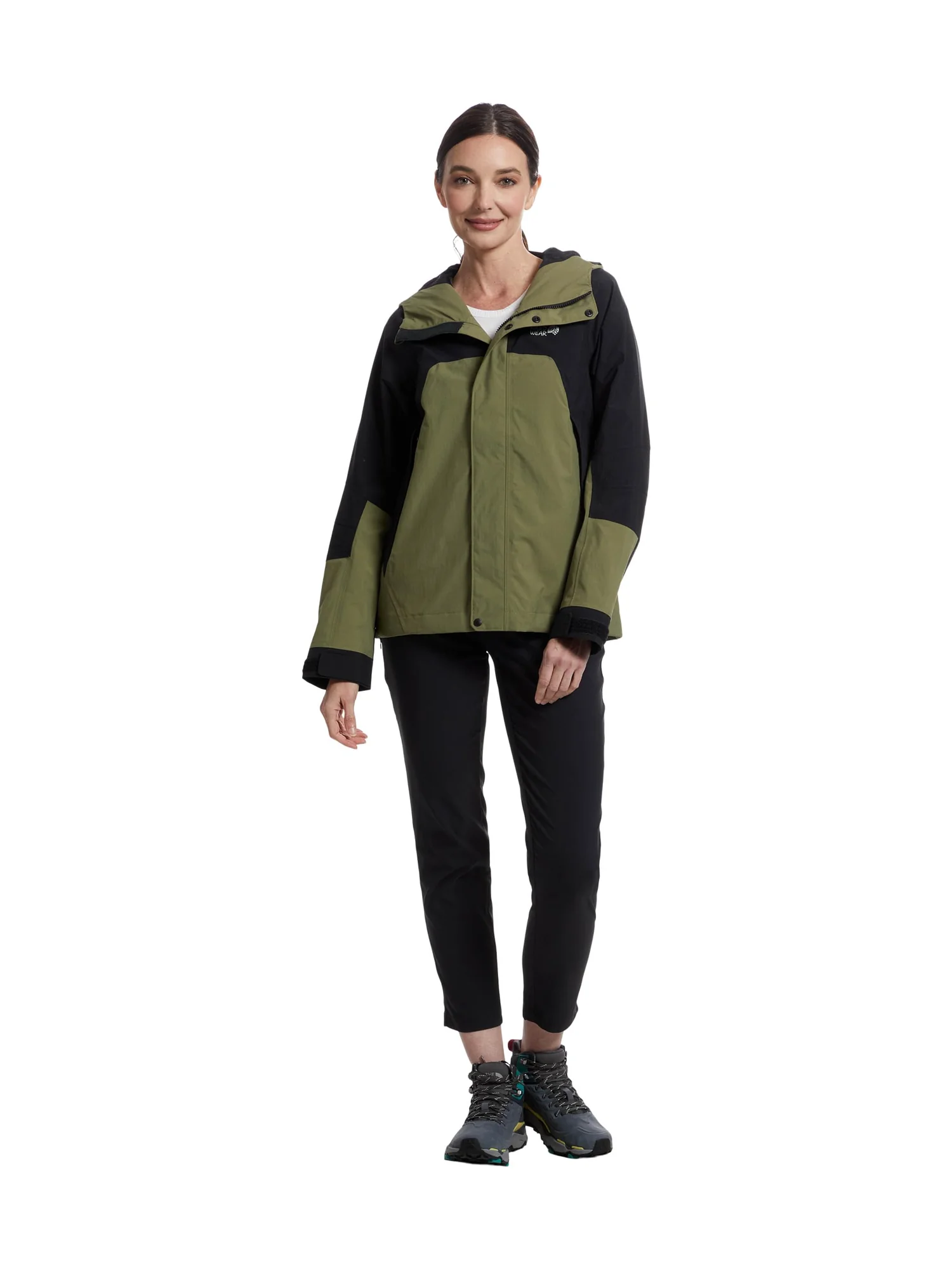Куртка Mountain Hardwear 2L Full Zip Jacket — изображение 5 из 5, оливковый/черный