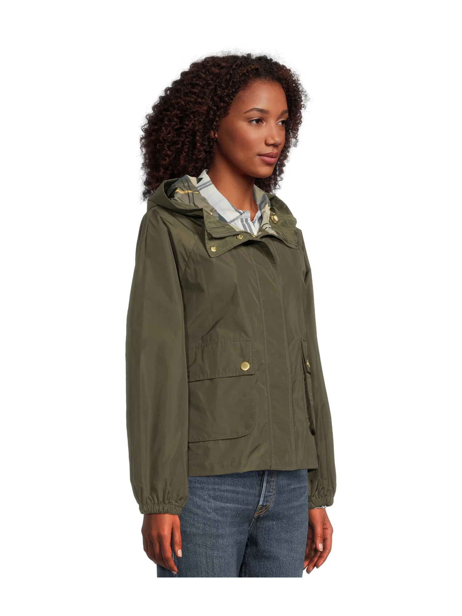 Куртка Barbour Barbour Mae Showerproof Jacket — изображение 2 из 5, оливковый