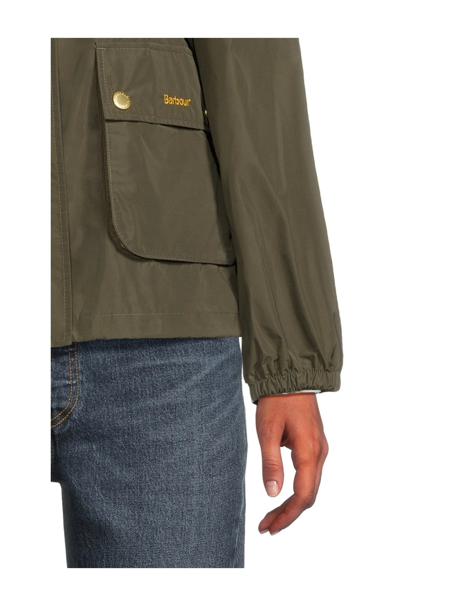 Куртка Barbour Barbour Mae Showerproof Jacket — изображение 4 из 5, оливковый