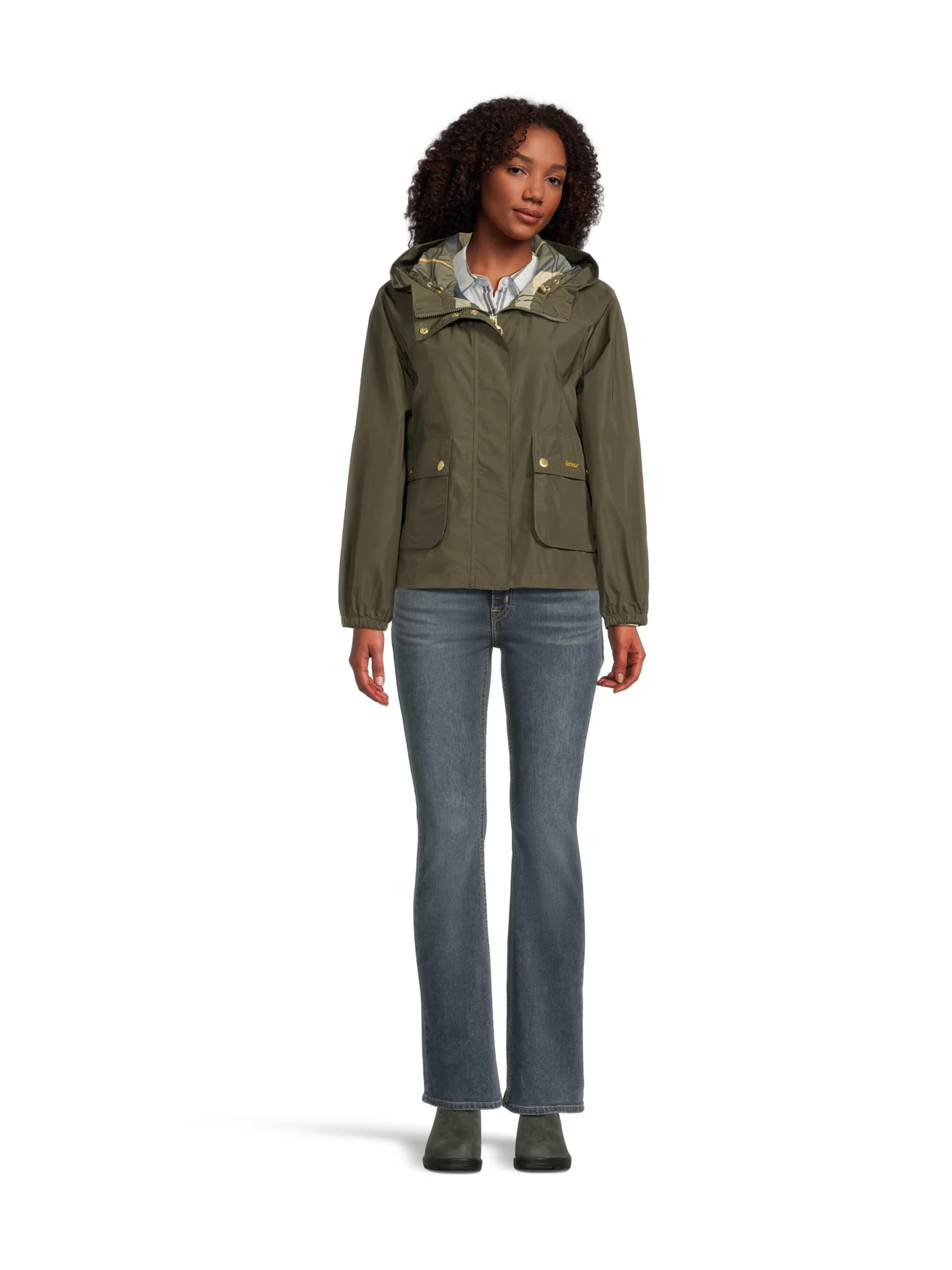 Куртка Barbour Barbour Mae Showerproof Jacket — изображение 5 из 5, оливковый