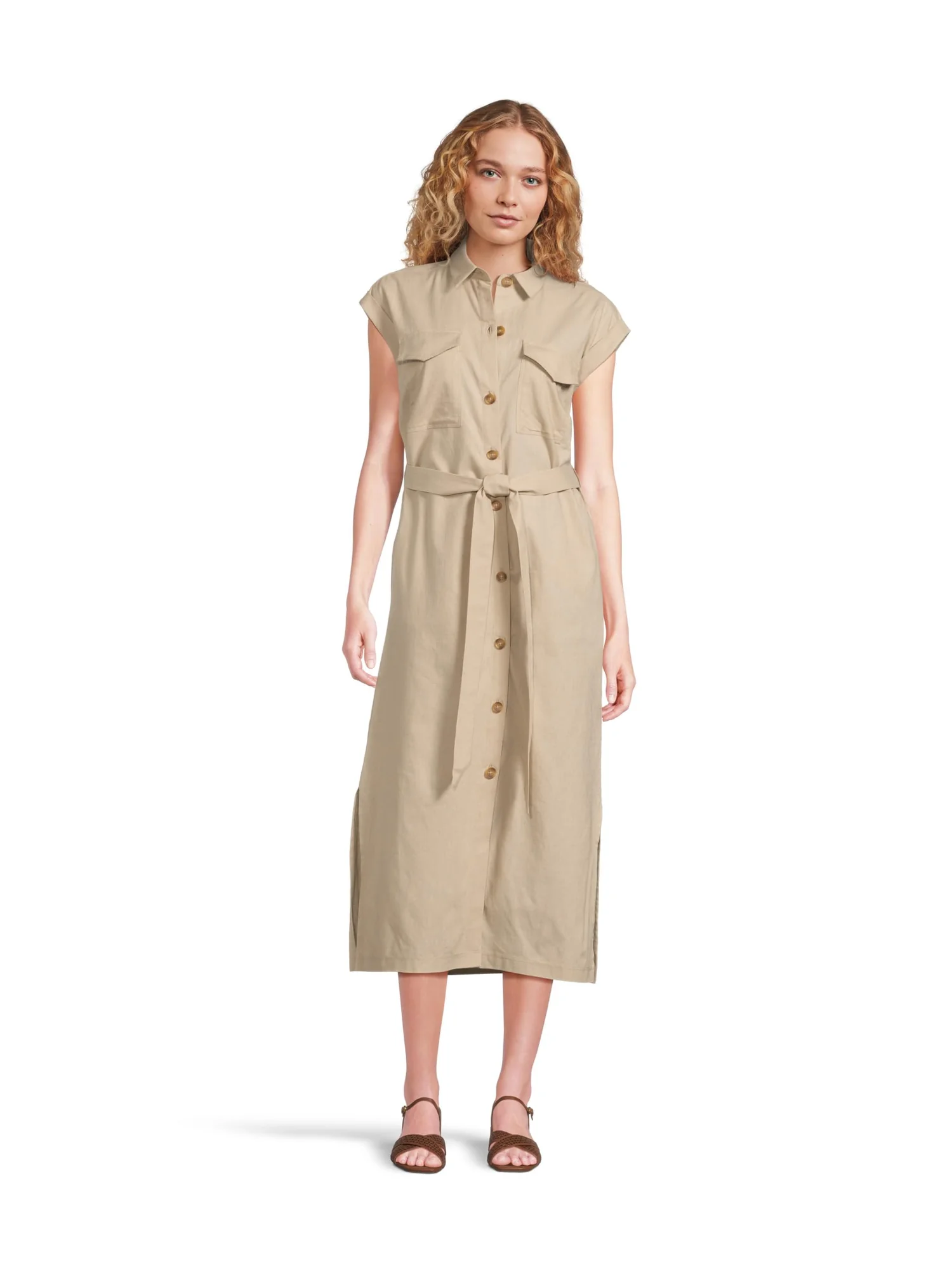 Платье Barbour Barbour Birdie Maxi Dress — изображение 1 из 4, светлый песочный