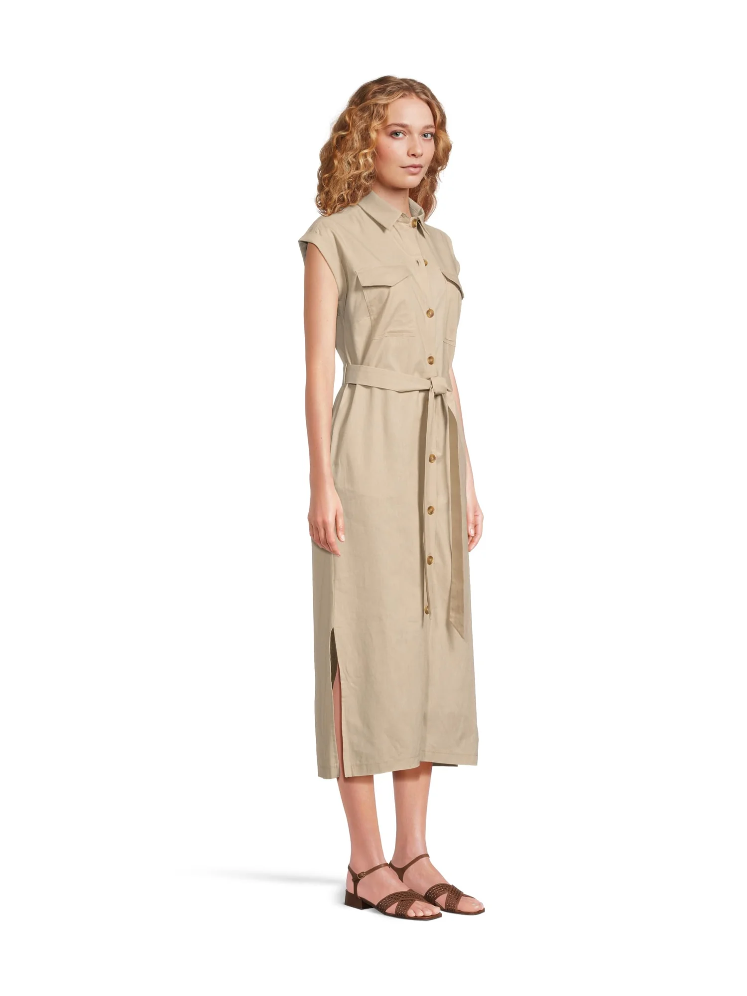 Платье Barbour Barbour Birdie Maxi Dress — изображение 2 из 4, светлый песочный