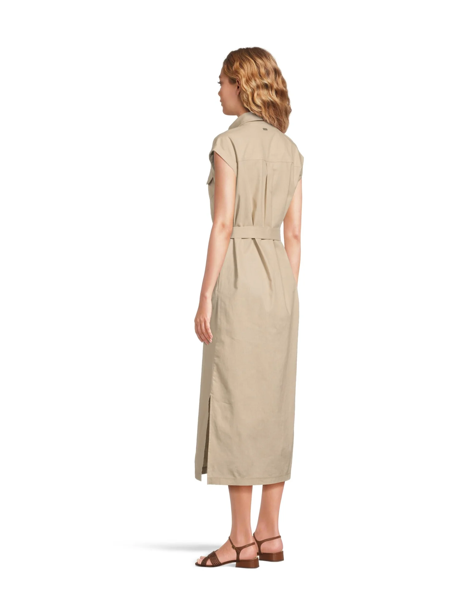 Платье Barbour Barbour Birdie Maxi Dress — изображение 3 из 4, светлый песочный
