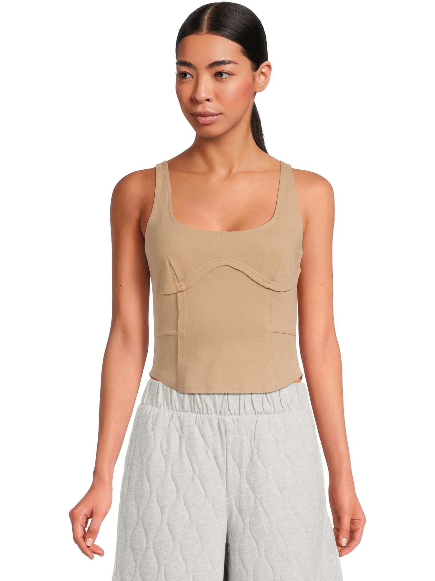Топ UGG Lennox Tank Top — изображение 1 из 5, серебристый