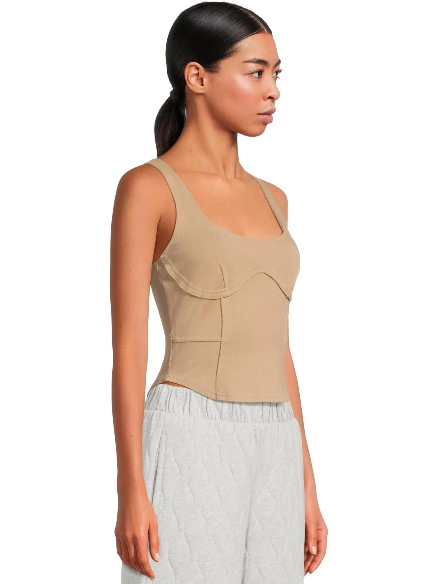 Топ UGG Lennox Tank Top — изображение 2 из 5, серебристый
