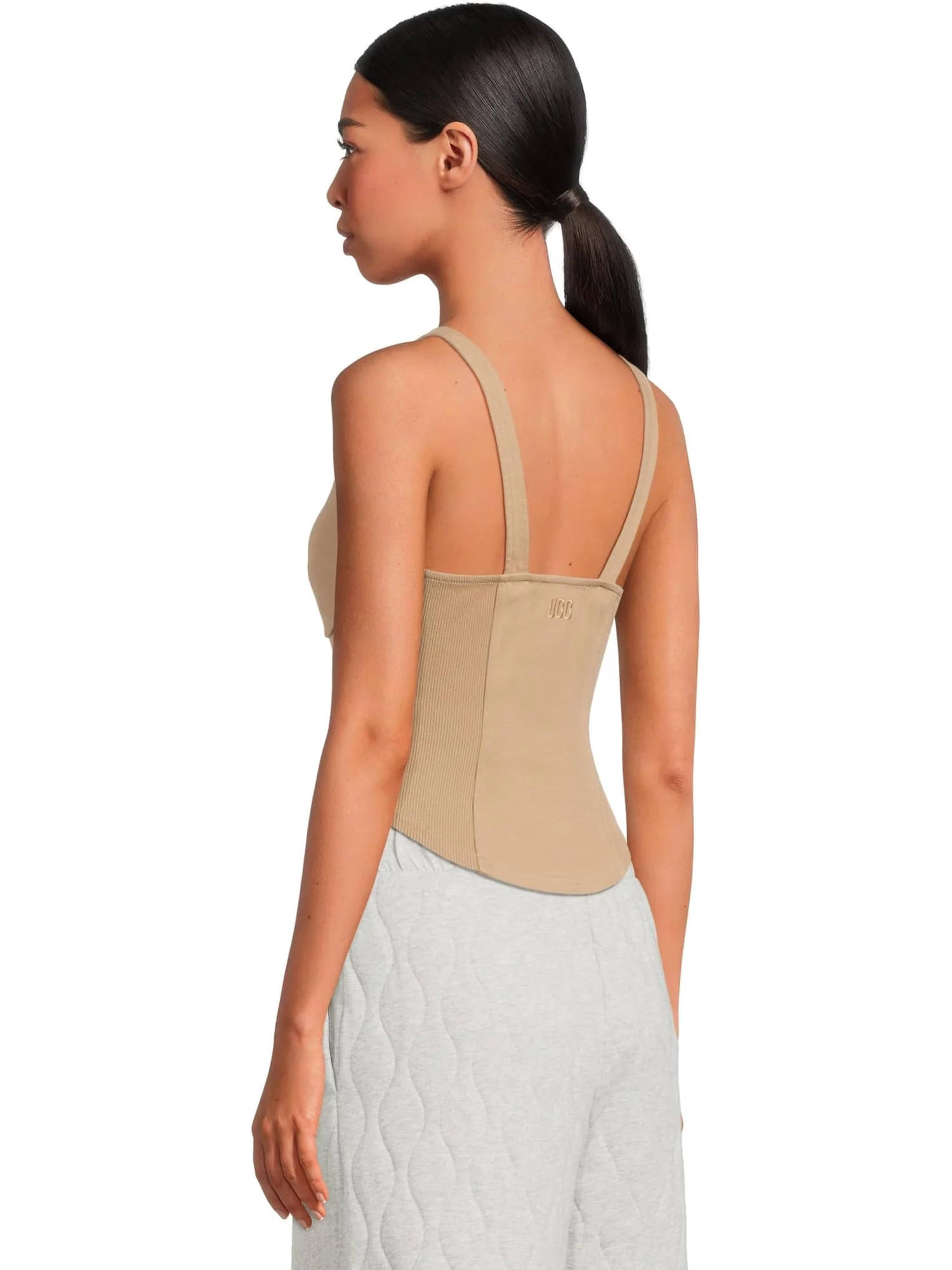 Топ UGG Lennox Tank Top — изображение 3 из 5, серебристый