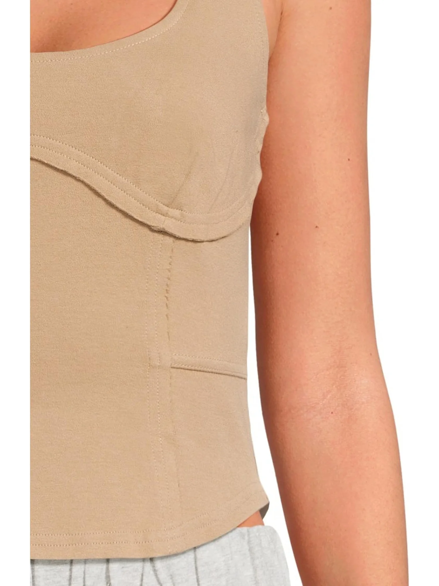 Топ UGG Lennox Tank Top — изображение 4 из 5, серебристый
