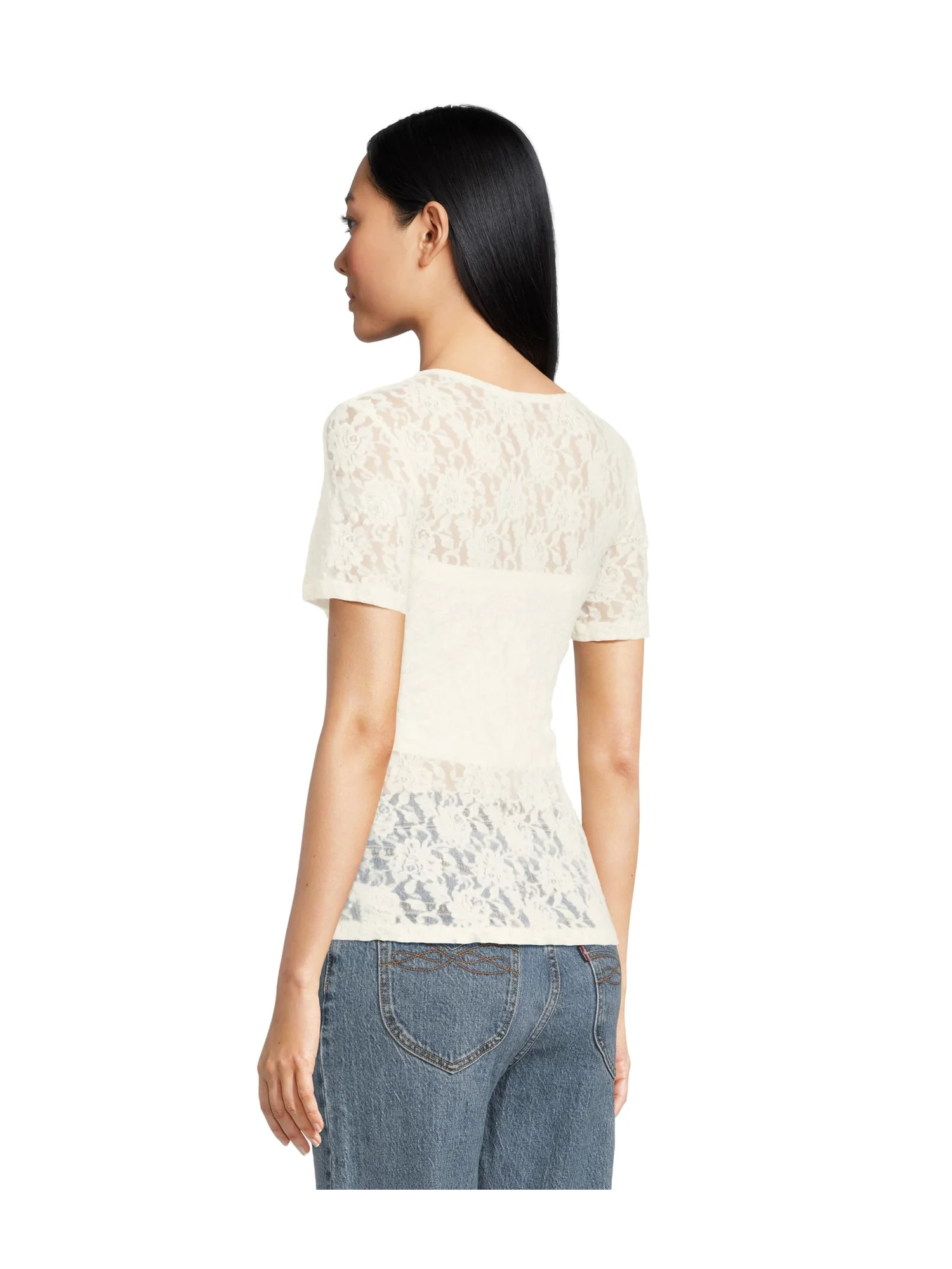 Топ Hanky Panky Signature Lace Short — изображение 3 из 5, бежевый