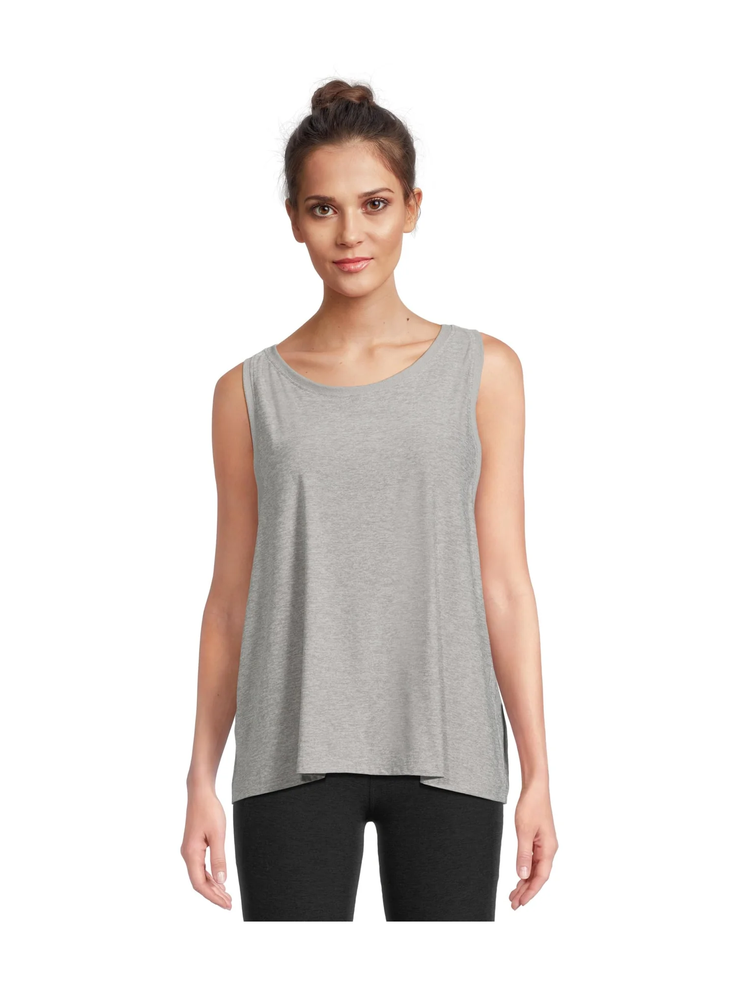 Топ Beyond Yoga Featherweight Rebalance Tank — изображение 1 из 5, серебристый