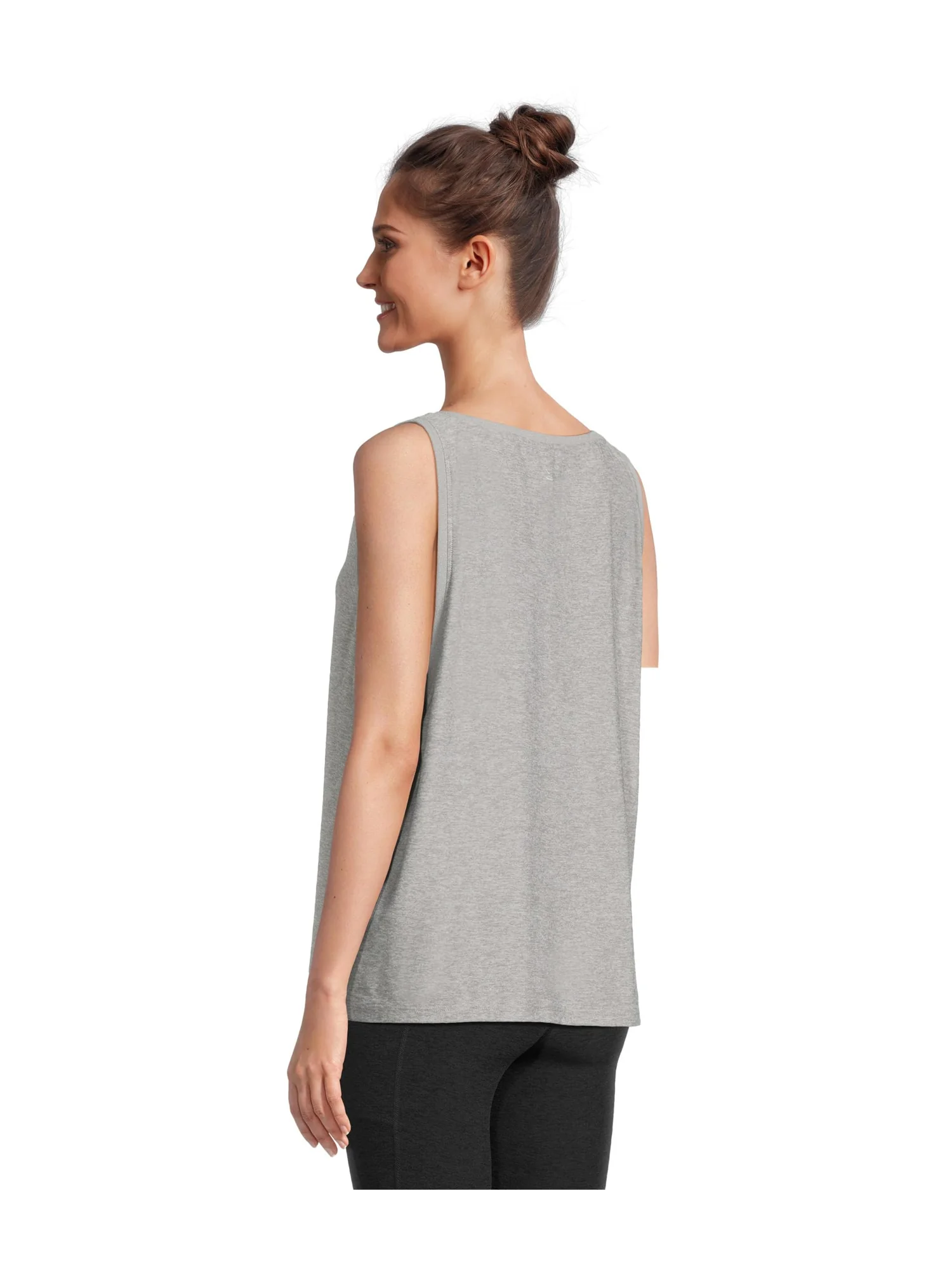 Топ Beyond Yoga Featherweight Rebalance Tank — изображение 3 из 5, серебристый