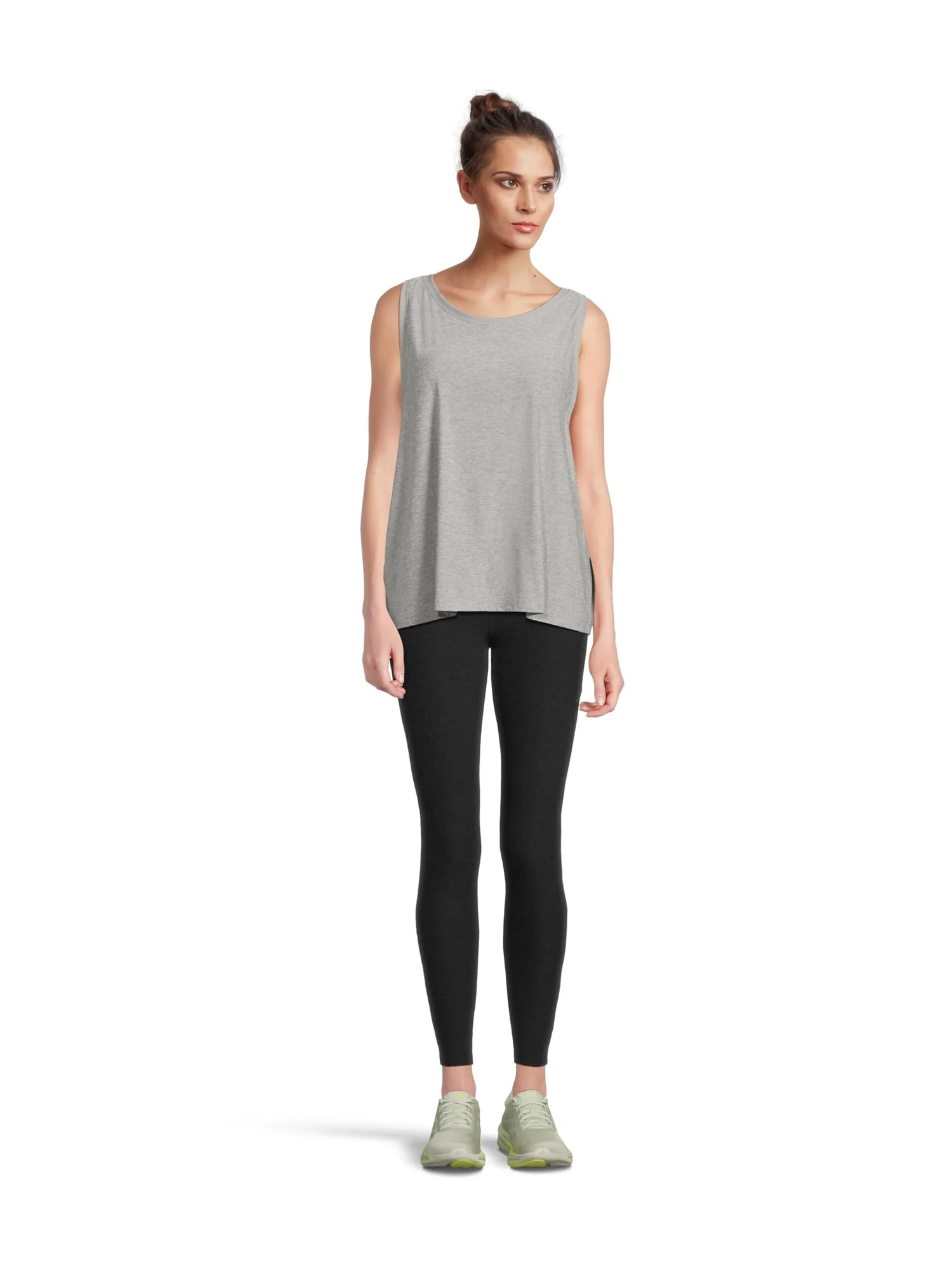 Топ Beyond Yoga Featherweight Rebalance Tank — изображение 5 из 5, серебристый