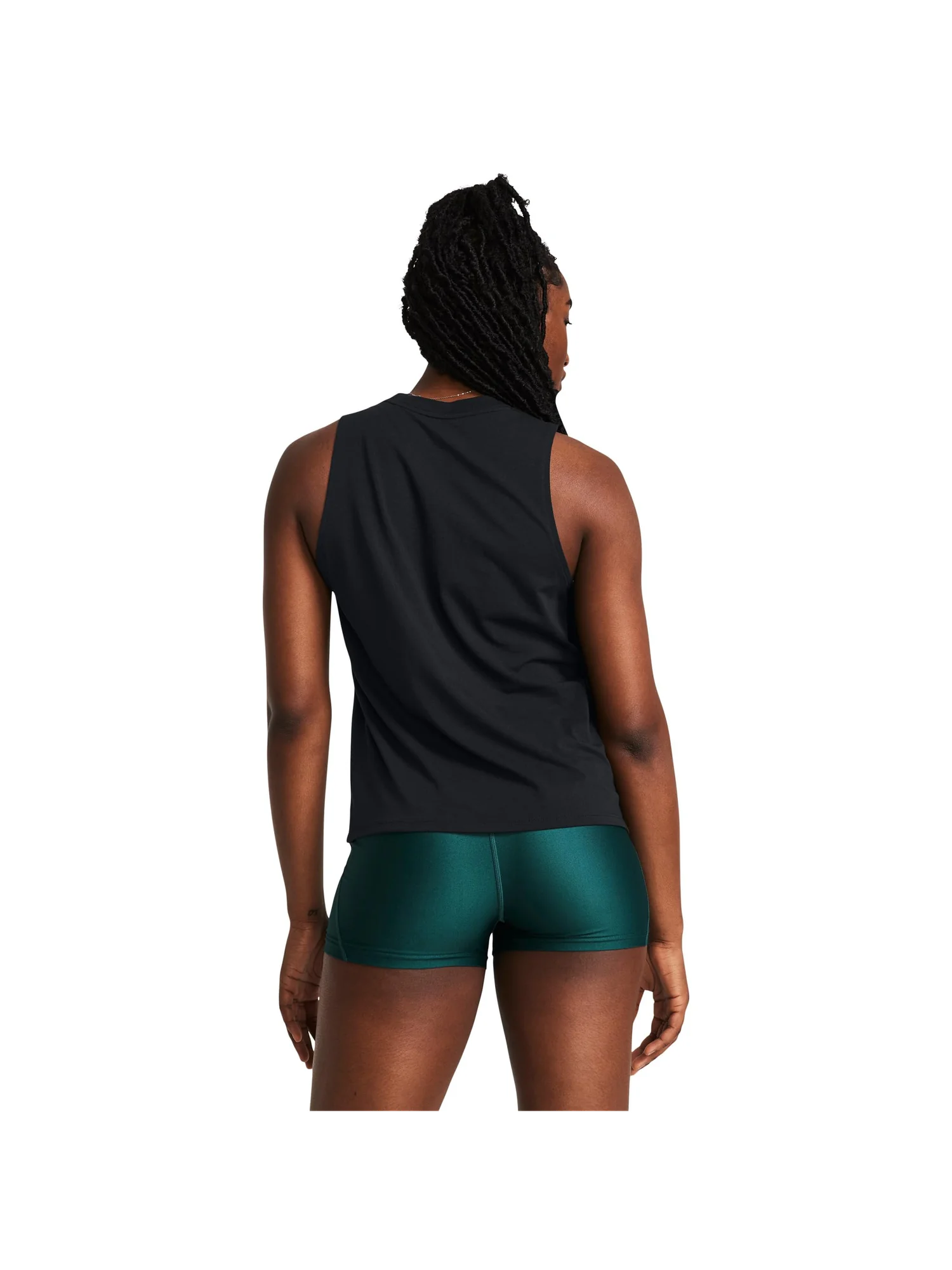 Топ Under Armour Campus Muscle Tank Top — изображение 2 из 4, черный/белый