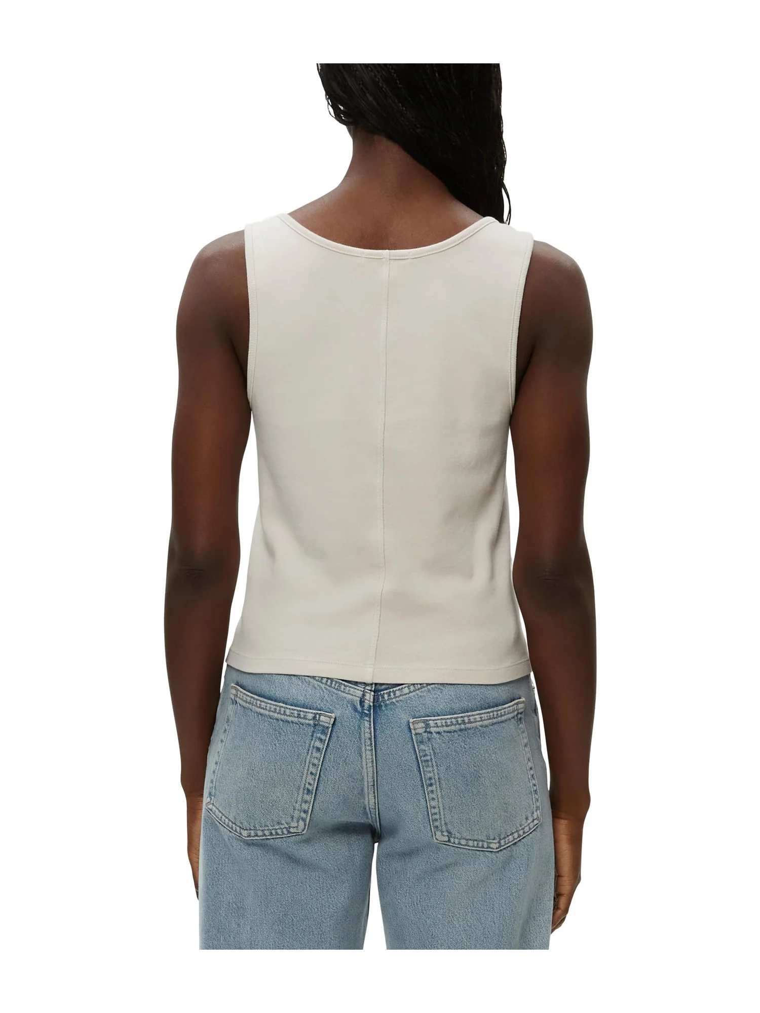 Топ Michael Stars Sloan V-neck Tank — изображение 2 из 2, цементный