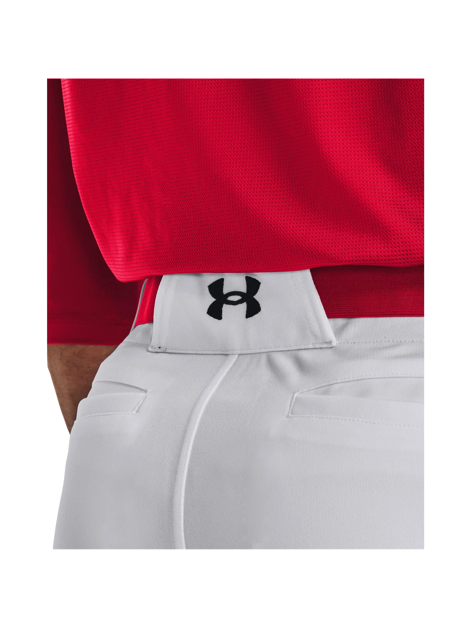 Брюки Under Armour Utility Baseball Pant Closed 22 — изображение 3 из 4, белый/черный