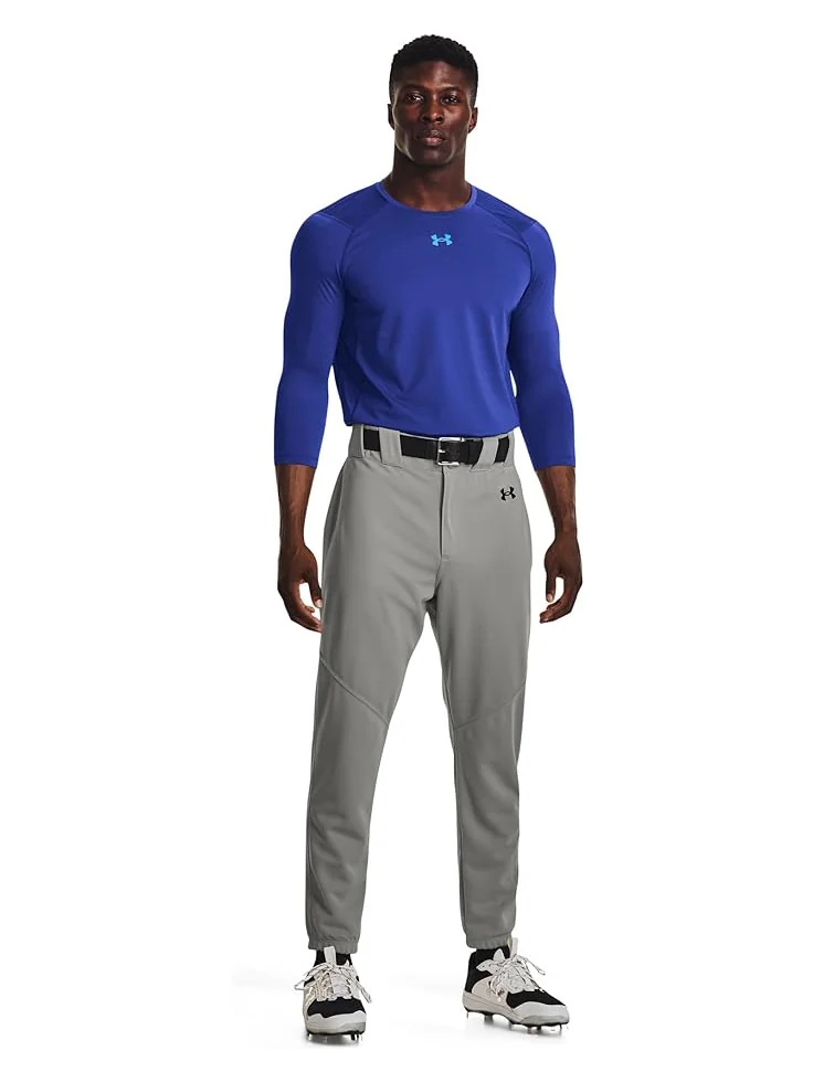 Мужские брюки Under Armour Utility Baseball Pant Closed 22 — изображение 4 из 4, серый/черный