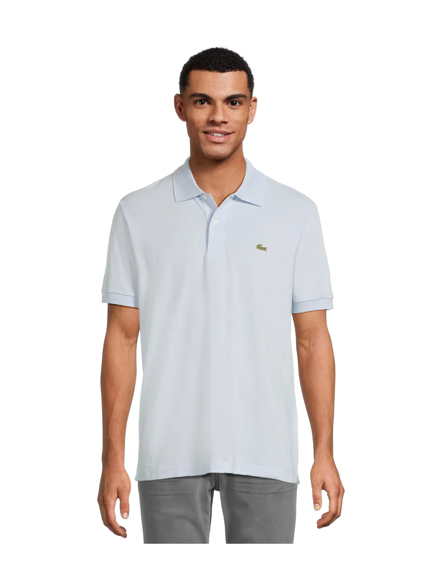 Поло Lacoste Classic Fit L.12.12 Light Pique Polo — изображение 1 из 5, светлый синий