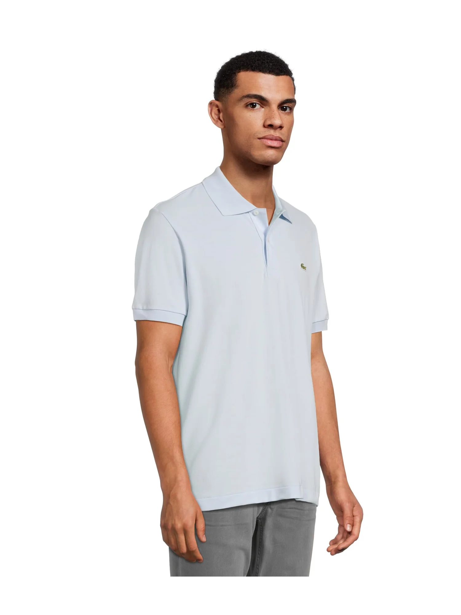 Поло Lacoste Classic Fit L.12.12 Light Pique Polo — изображение 2 из 5, светлый синий