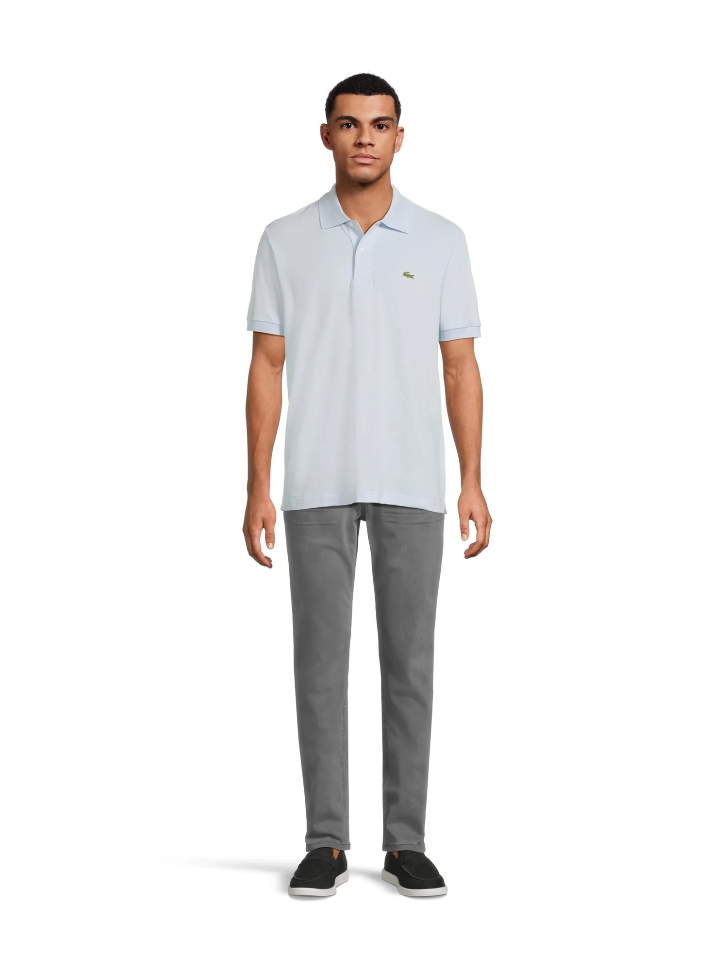 Поло Lacoste Classic Fit L.12.12 Light Pique Polo — изображение 5 из 5, светлый синий