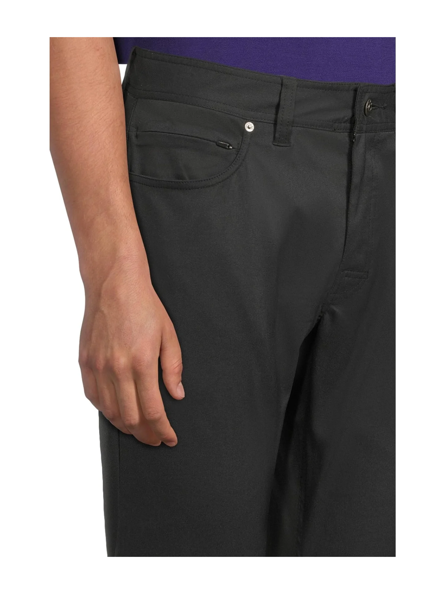 Брюки Prana Stretch Zion 5 Pocket SL Pants — изображение 4 из 5, черный
